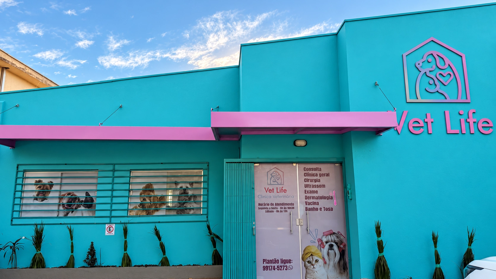 Fachada frontal da Vet Life
